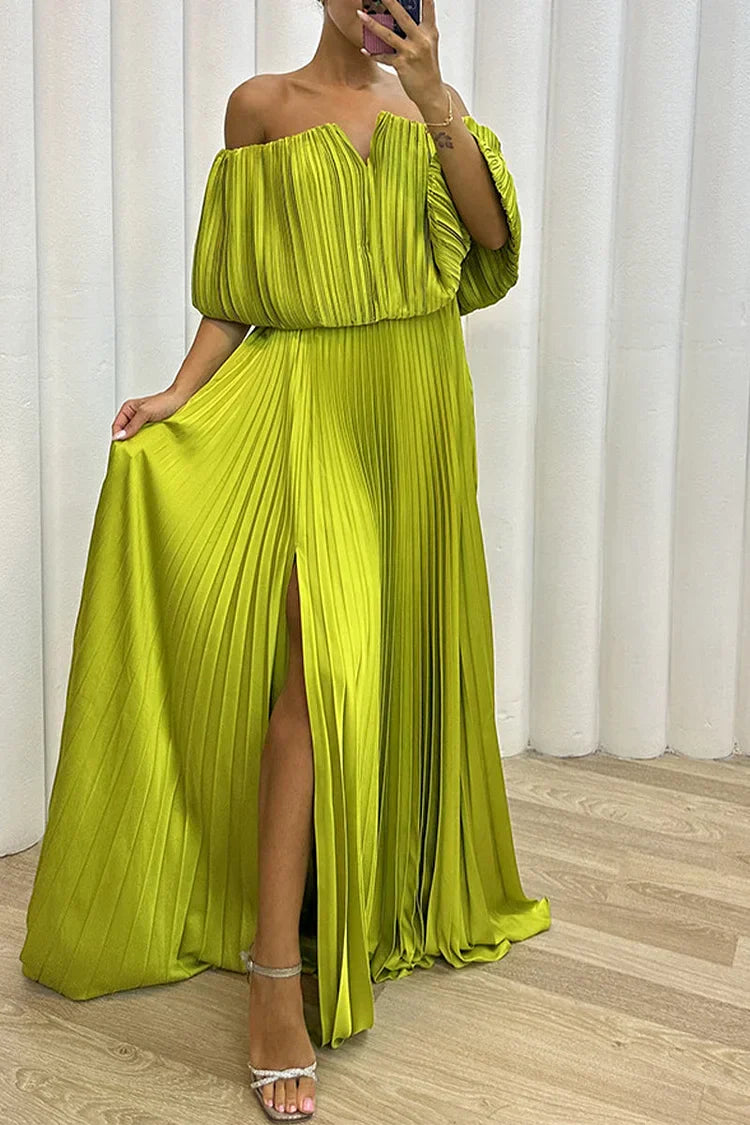 Rory | Robe Maxi Plissée Élégante
