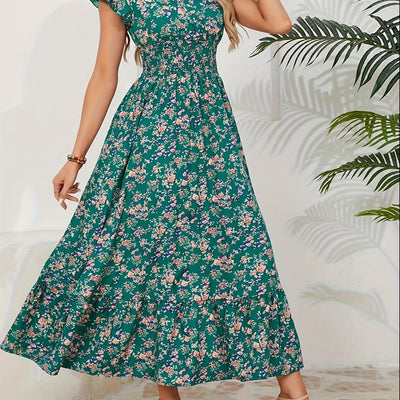 Rosalie | Robe Longue Florale Portefeuille