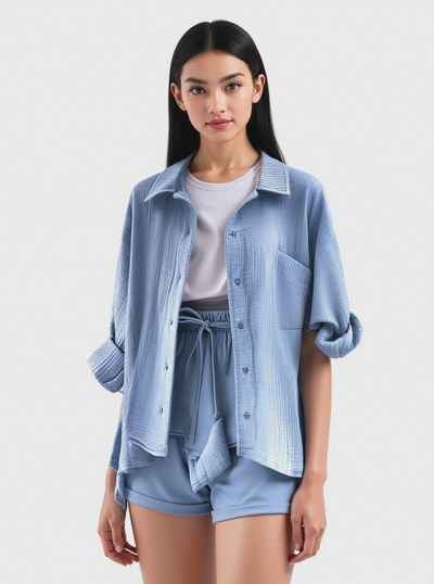 Giada | Ensemble d'été en coton léger pour femme
