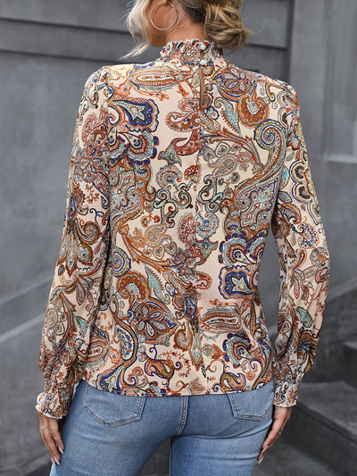 Zélie | Chemise Paisley à Motifs Floraux