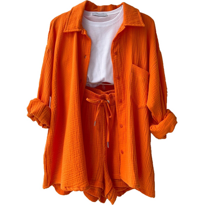 Giada | Ensemble d'été en coton léger pour femme