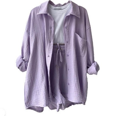 Giada | Ensemble d'été en coton léger pour femme