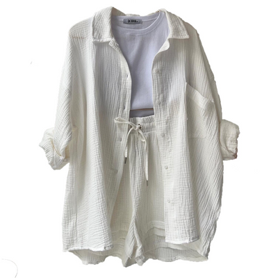 Giada | Ensemble d'été en coton léger pour femme