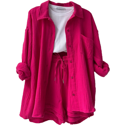 Giada | Ensemble d'été en coton léger pour femme