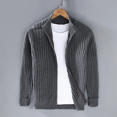 Massimo | Cardigan pour homme en coton luxueux