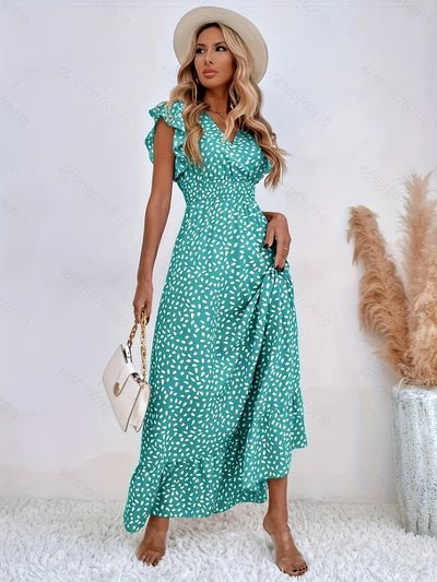 Rosalie | Robe Longue Florale Portefeuille