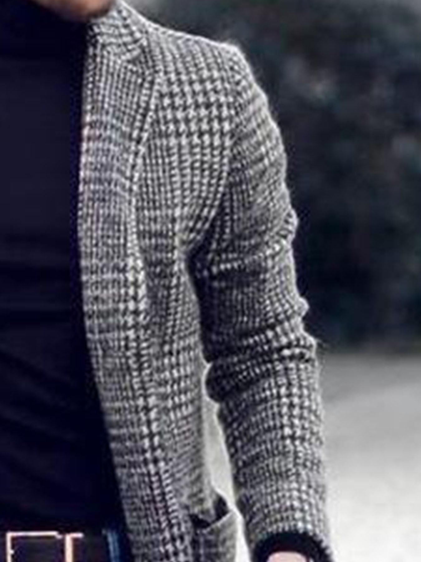 Adrien | Manteau long à carreaux