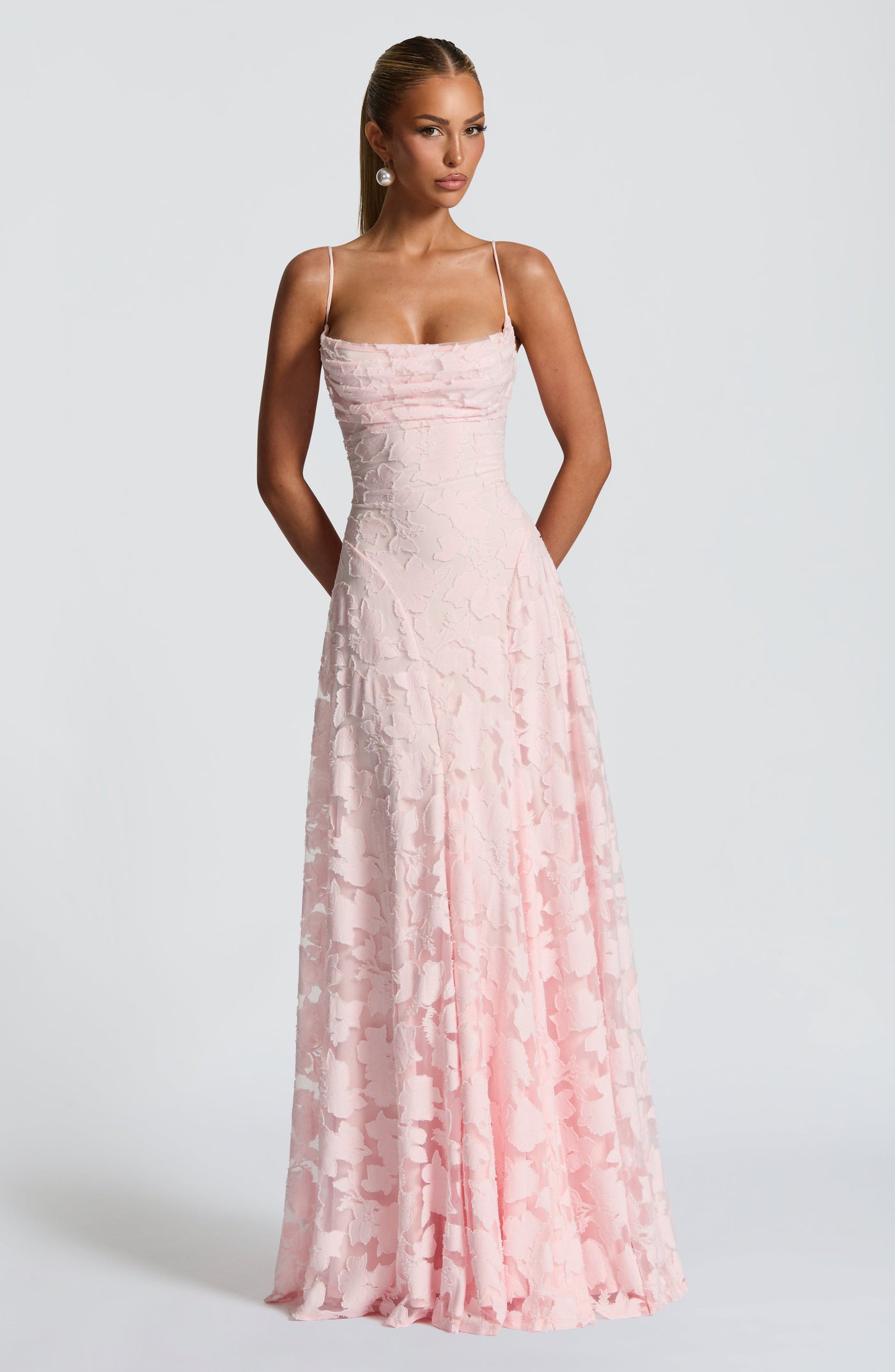 Francisa | Robe corset longue en dentelle