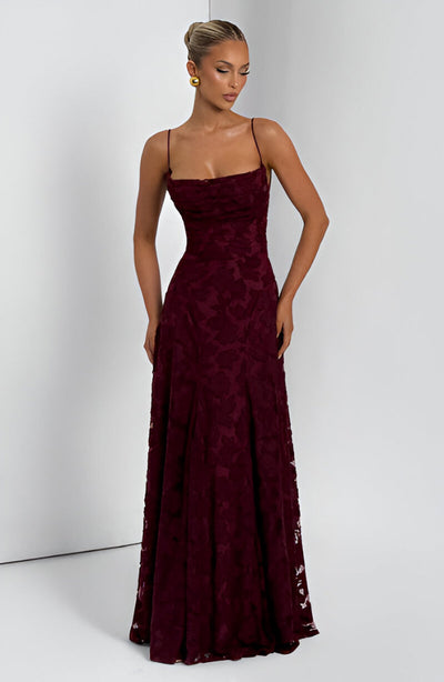 Francisa | Robe corset longue en dentelle