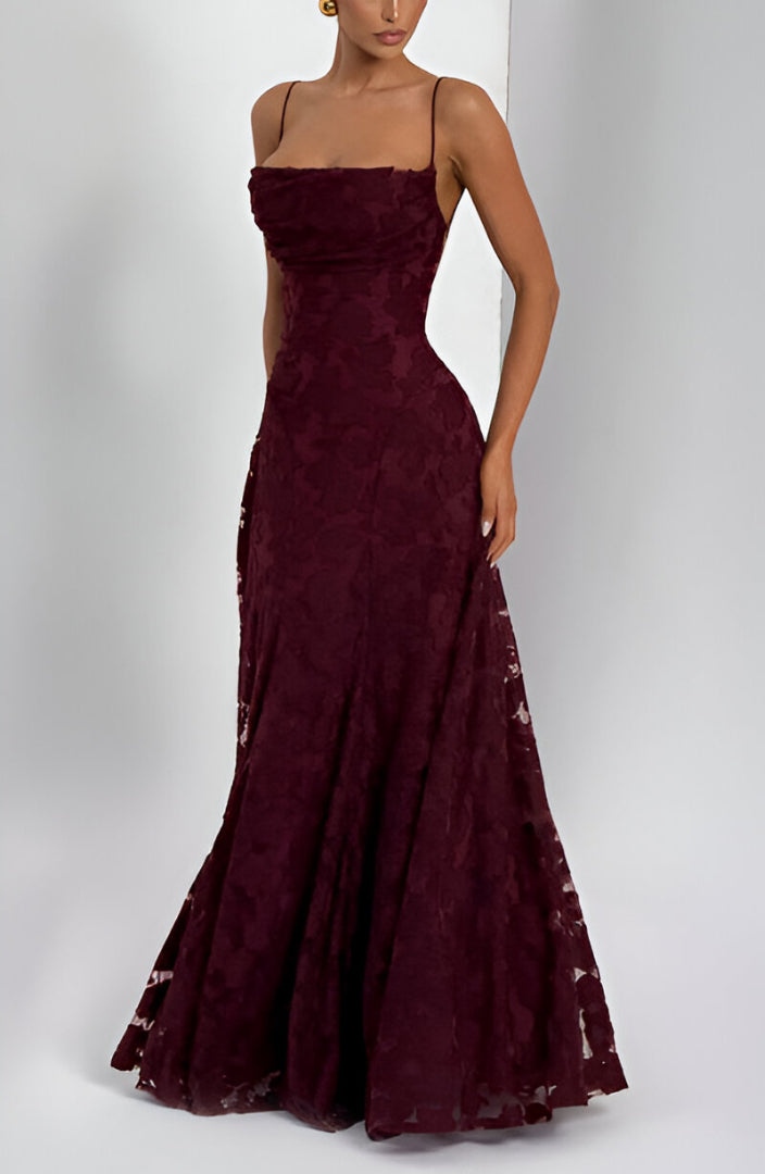 Francisa | Robe corset longue en dentelle