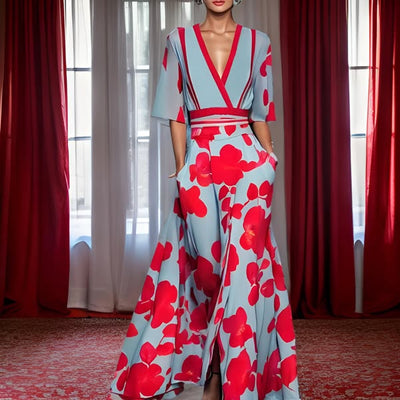 Jamie | Robe Élégante à Motifs Floraux