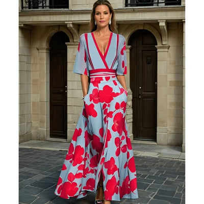 Jamie | Robe Élégante à Motifs Floraux