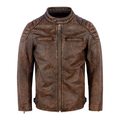 Thomas | Veste en Cuir d'Inspiration Vintage