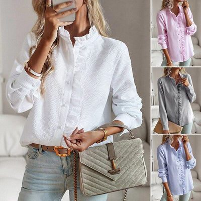 Aude | Blouse féminine aux plis délicats