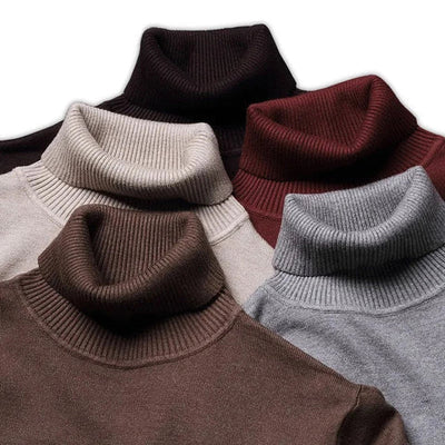 Franck | Pull col roulé intemporel pour homme